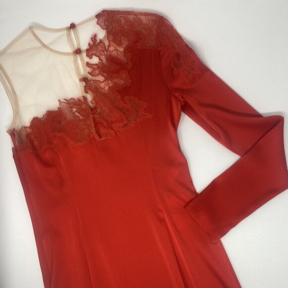 Agent Provocateur Serayah Silk Red Dress UK8 Small NWT - Picture 6 of 10